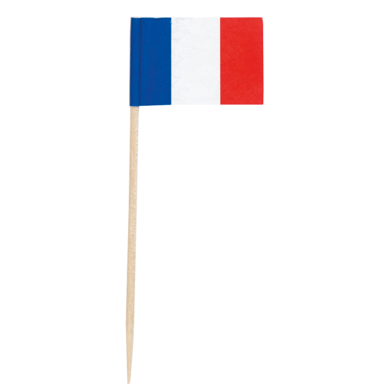 Pique drapeau français 80 mm