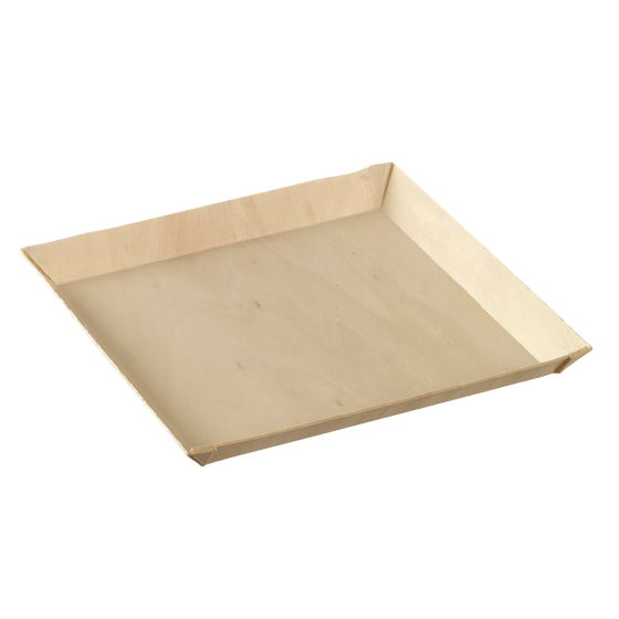 Assiette Quartz bois avec lamination 160x160 mm