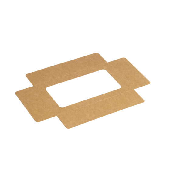 Couvercle kraft avec fenêtre pour plateau Fenix 1/4 GN