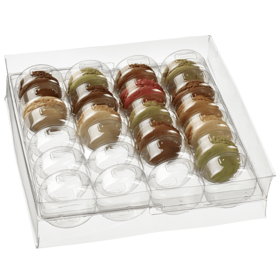 Calage 24 macarons transparent