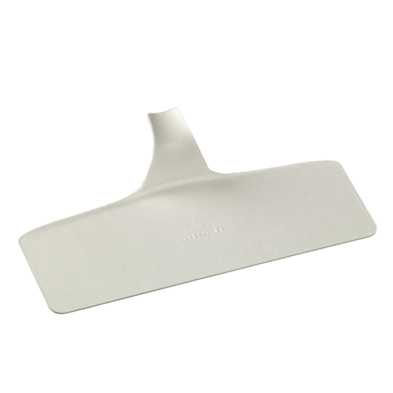 Support à pâtisserie pulpe de canne Palet rectangle 130x45mm