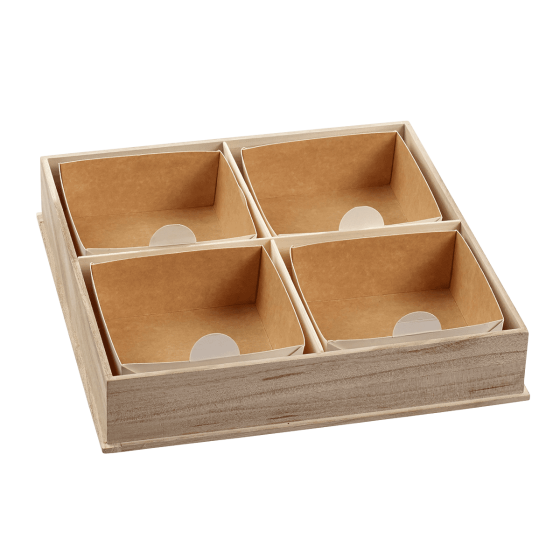 Boîte Modulo bois 260x260 mm