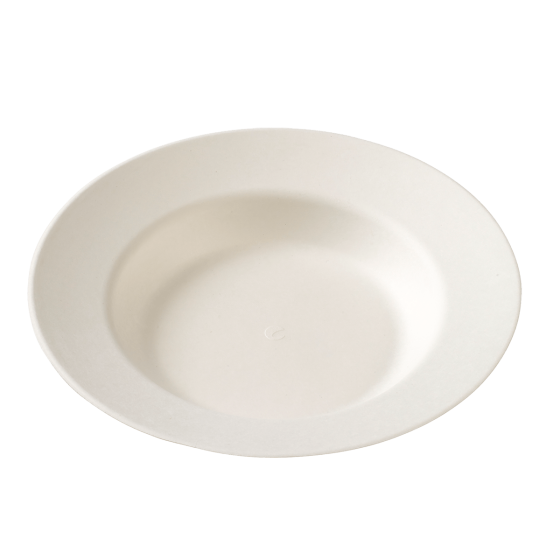 Assiette creuse pulpe de canne premium Ø230 mm