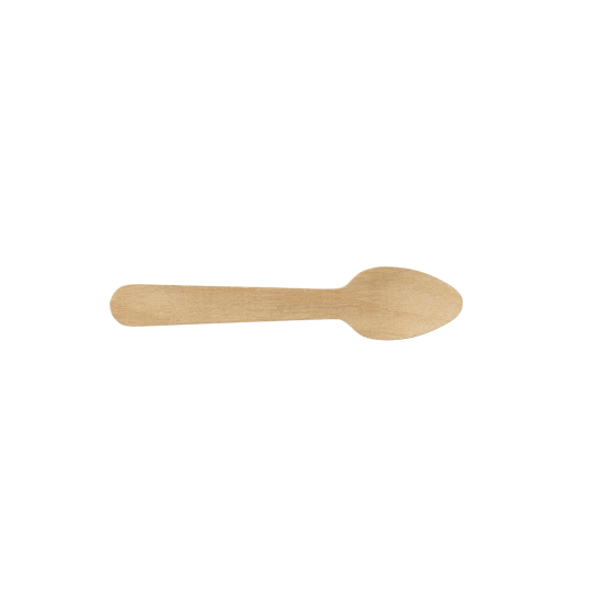 Cucchiaino in legno da 110 mm