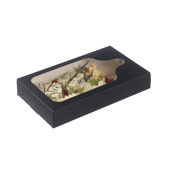 Scatola cartone con finestrella per tagliere Bistro 300x180