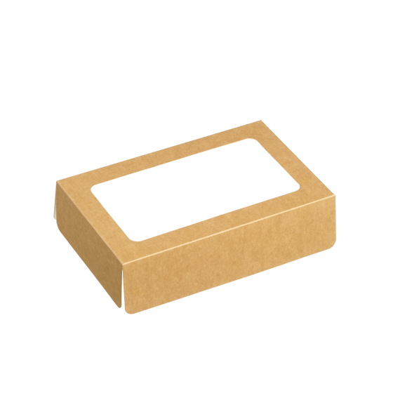 Coperchio kraft con finestra per vassoio Fenix 1/4 GN