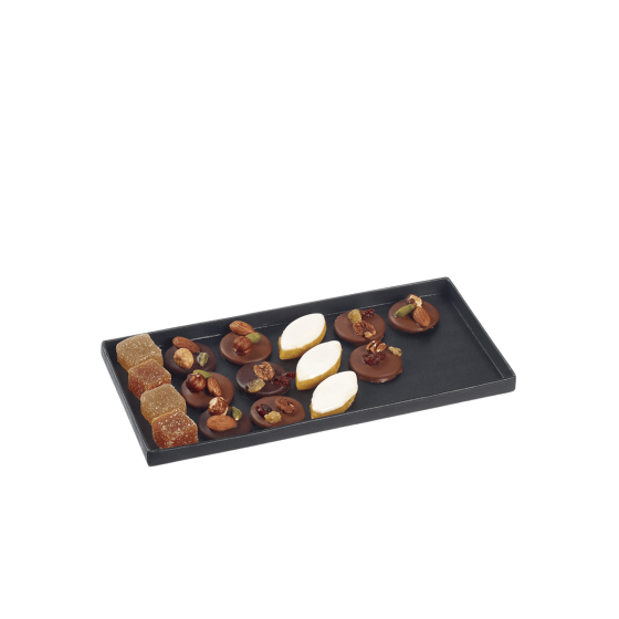 Plateau Fenix noir mat laminé 275x126 mm (Atlas 1/3)