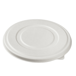 Couvercle pour assiette ronde pulpe de canne 1090 ml