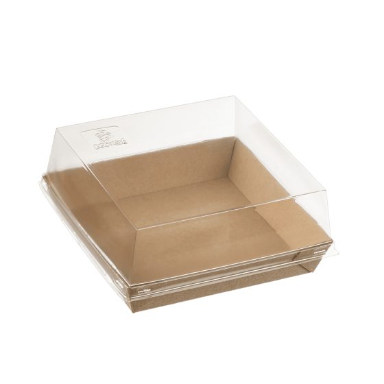 Barquette Quartz carton avec lamination 130x130 mm