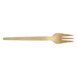 Forchetta a 3 denti con tagliente in bambù da 135 mm