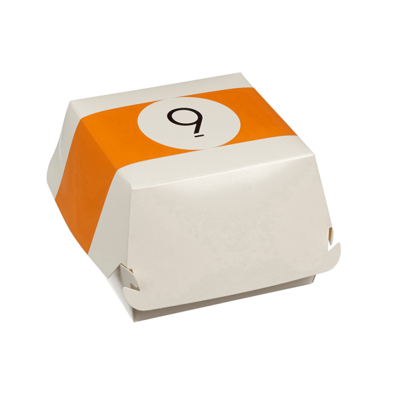 Scatola per hamburger Biliardo da 115 x 115 x 70 mm