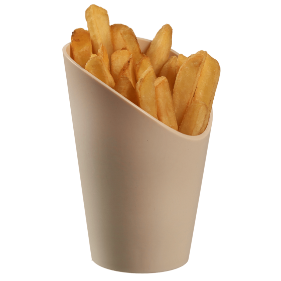 Vaschetta per patatine fritte LOOP PP beige chiaro H120Ø82mm