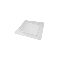 Assiette Ecolia transparente 225x225 mm