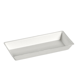 Assiette Quartz pulpe de canne 130x60 mm