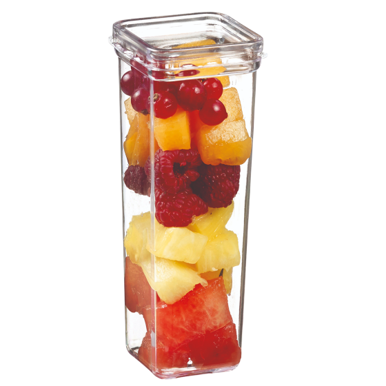Pot tradition carré avec couvercle 220 ml