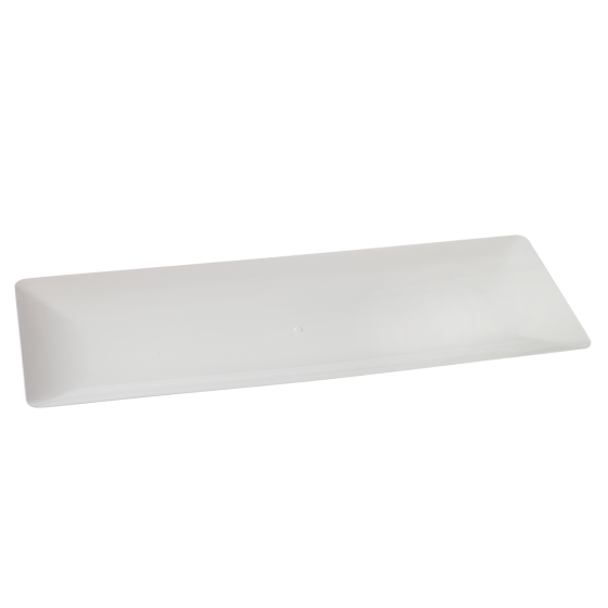 Vassoio Fluid' bianco 400x150 mm