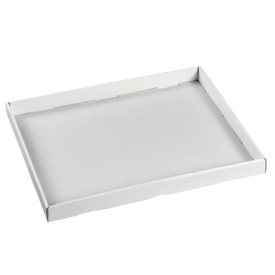 Base montata per vassoio Ecokraft bianco brillante 367x297mm