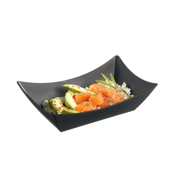 Barquette Snacking LOOP PP noir 500 ml