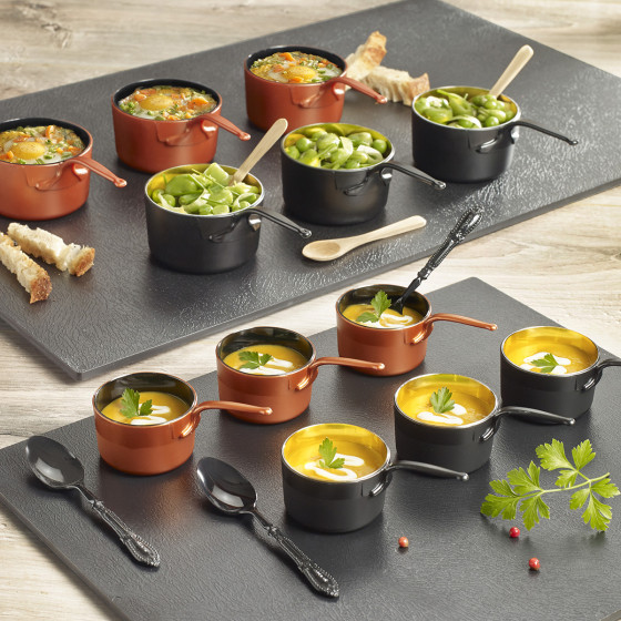 Casserole Eskoffié cuivrée/noire 50 ml