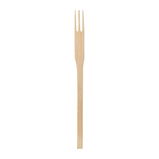 Forchetta in bambù a 3 denti da 140 mm