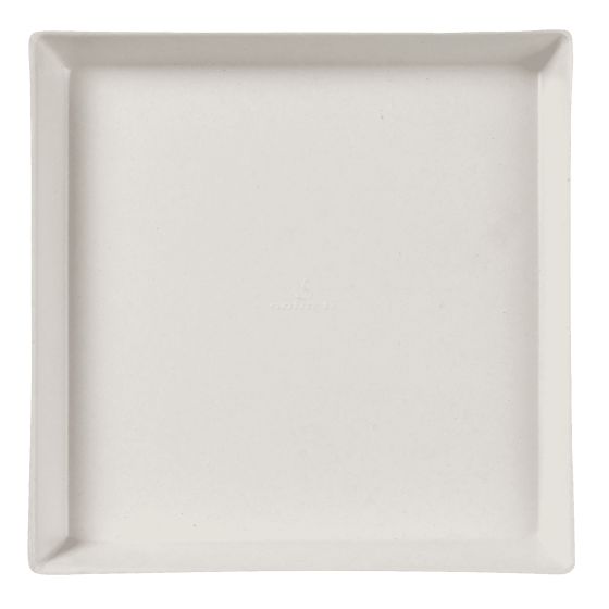 Piatto Quartz in polpa di canna laminato da 160 x 160 mm