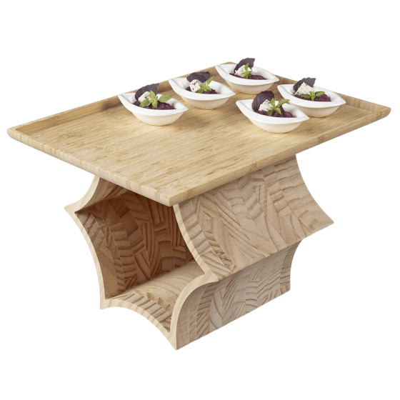 L'Étoilé supports en bois pour plateaux - Set de 3 pièces