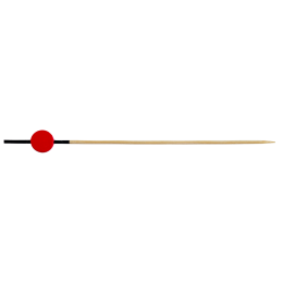Spiedino rosso e nero da 120 mm