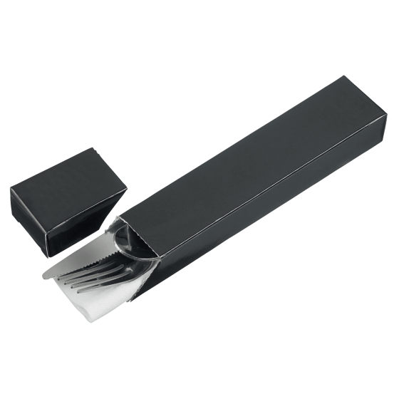 Portaposate in cartone verniciato nero 206x66 mm