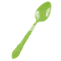 Mini cucchiaio Baroque verde PS - 12 pacchi da 25