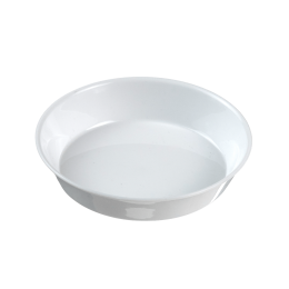 Piatto tondo Ninfea in PP bianco Ø100 mm