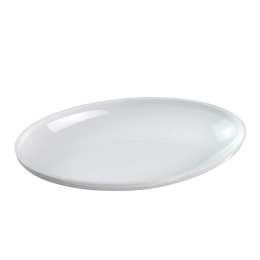 Piatto Galaxie ovale in PP bianco 117x72 mm