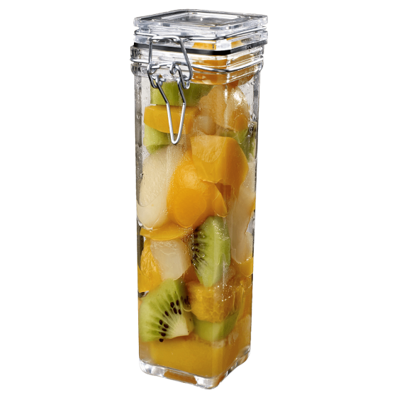 Pot Tradition carré avec couvercle à charnière 220 ml Pot Tradition carré avec couvercle à charnière 220 ml