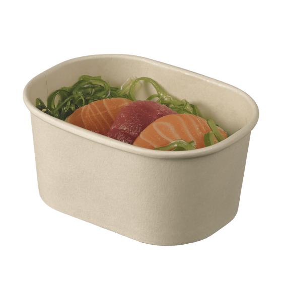 Barquette Lingot fibre de bambou 260 ml Barquette Lingot fibre de bambou 260 ml