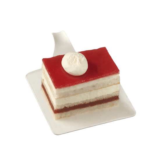 Support à pâtisserie pulpe de canne Palet' carré 80x80 mm Support à pâtisserie pulpe de canne Palet' carré 80x80 mm