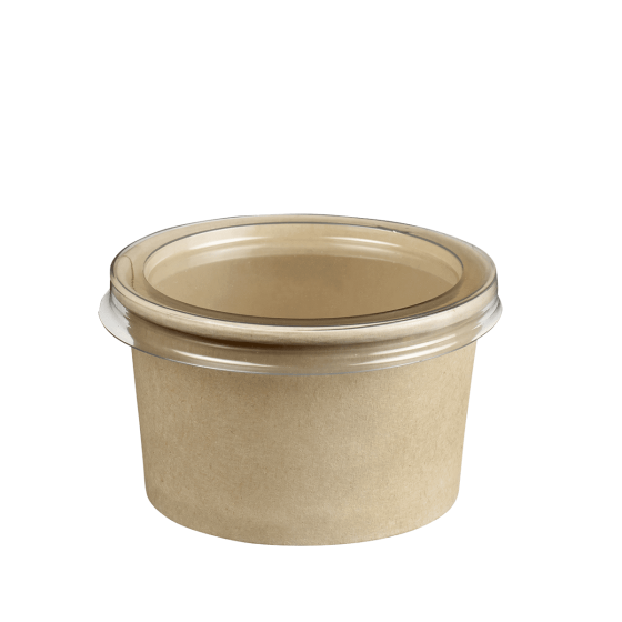 Pot fibre de bambou avec lamination 105 ml Pot fibre de bambou avec lamination 105 ml