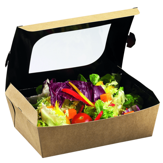 Vaschetta per snack con finestrella da 1.000 ml Vaschetta per snack con finestrella da 1.000 ml