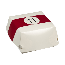 Scatola per hamburger Biliardo da 140 x 140 x 70 mm