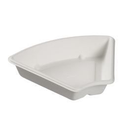 Vaschetta in polpa di canna bianca per Good Lunch