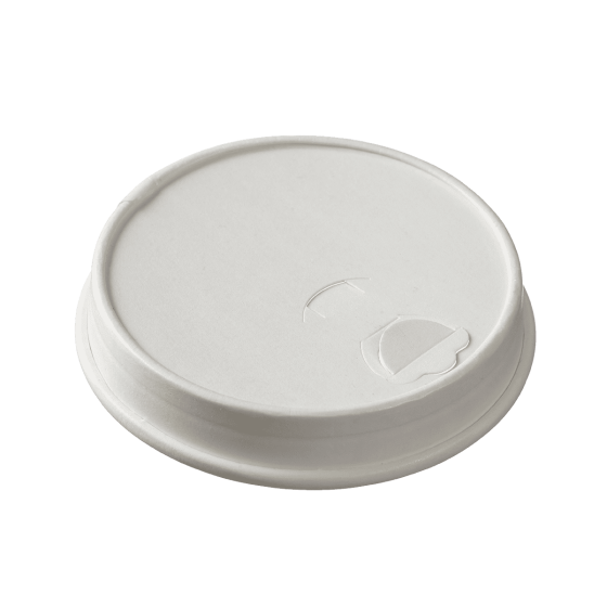 Coperchio di carta con apertura per bere per bicchiere 280ml Coperchio di carta con apertura per bere per bicchiere 280ml