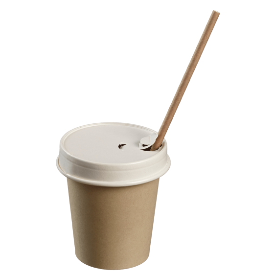 Coperchio di carta con apertura per bere per bicchiere 280ml Coperchio di carta con apertura per bere per bicchiere 280ml