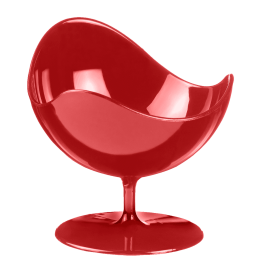 Verrine Ball Chair rouge PS 50 ml - 5 paquets de 2