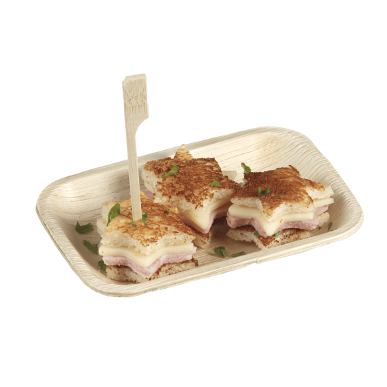 Mini assiette Areca 120x80 mm Mini assiette Areca 120x80 mm