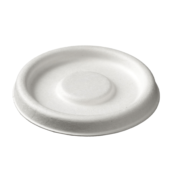 Coperchio in polpa di canna per ciotolina per salsa da 50 ml Coperchio in polpa di canna per ciotolina per salsa da 50 ml