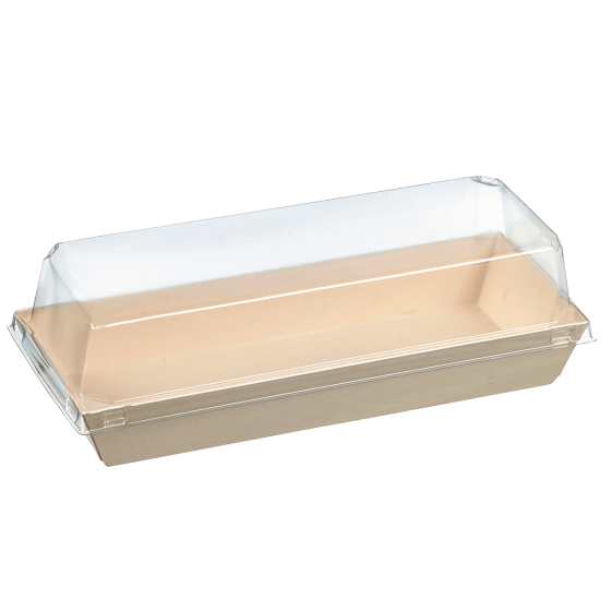 Vaschetta in legno laminato e coperchio da 400 ml Vaschetta in legno laminato e coperchio da 400 ml