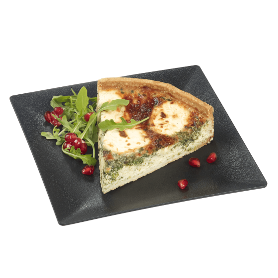 Piatto Fluid' in PP nero con texture da 200x200 mm Piatto Fluid' in PP nero con texture da 200x200 mm