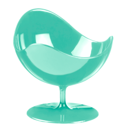 Vasetto Ball Chair verde acqua PS 50 ml - 5 pacchi da 2