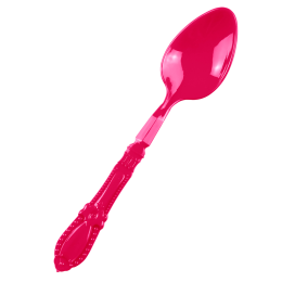 Mini cucchiaio Baroque fucsia PS x 50 - 12 pacchi da 25