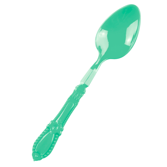 Mini cucchiaio Baroque verde acqua PS - 12 pacchi da 25 Mini cucchiaio Baroque verde acqua PS - 12 pacchi da 25