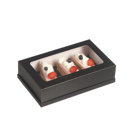 Vassoio Fenix nero opaco 265x159 mm (1/4 GN)