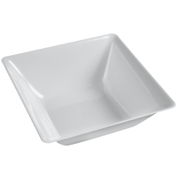 Saladier Fluid' blanc PS - 2500 et 5500 ml - 12 paquets de 2